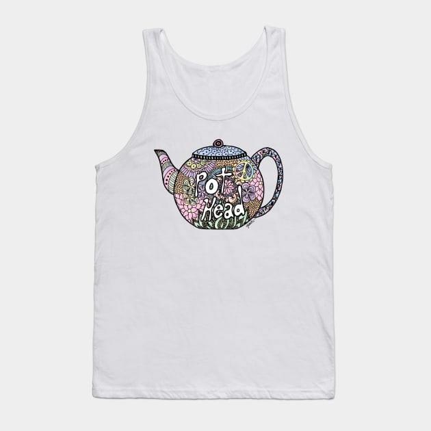 Tea Pot Head Tank Top by julieerindesigns